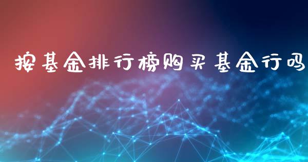 按基金排行榜购买基金行吗_https://www.lansai.wang_基金理财_第1张