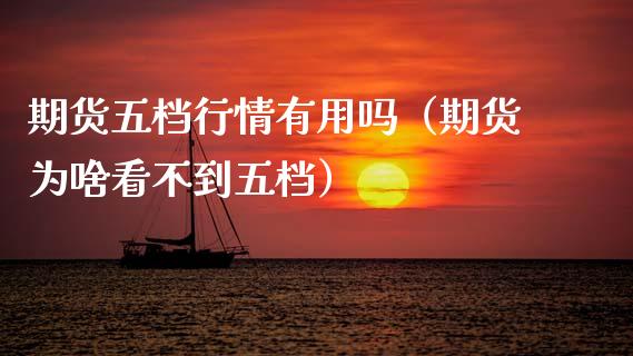 期货五档行情有用吗（期货为啥看不到五档）_https://www.lansai.wang_恒生指数_第1张