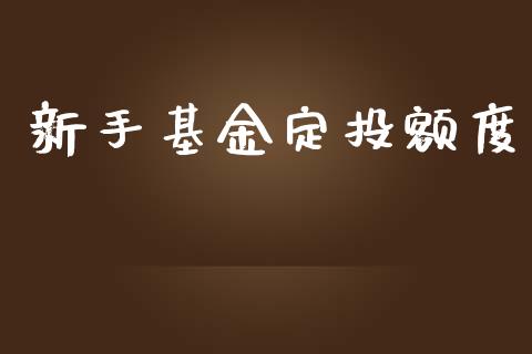 新手基金定投额度_https://www.lansai.wang_基金理财_第1张