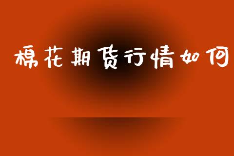 棉花期货行情如何_https://www.lansai.wang_期货资讯_第1张