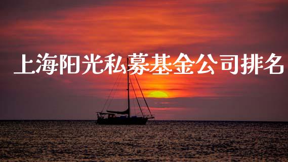 上海阳光私募基金公司排名_https://www.lansai.wang_基金理财_第1张