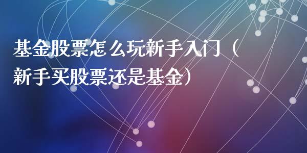 基金股票怎么玩新手入门（新手买股票还是基金）_https://www.lansai.wang_股票问答_第1张