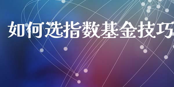 如何选指数基金技巧_https://www.lansai.wang_基金理财_第1张