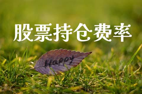 股票持仓费率_https://www.lansai.wang_期货行情_第1张