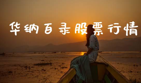 华纳百录股票行情_https://www.lansai.wang_股票知识_第1张