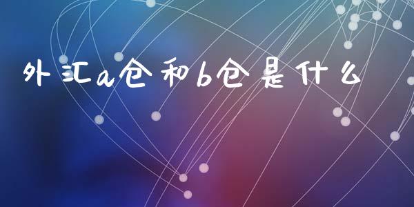 外汇a仓和b仓是什么_https://www.lansai.wang_恒生指数_第1张