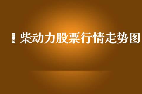 潍柴动力股票行情走势图_https://www.lansai.wang_期货资讯_第1张