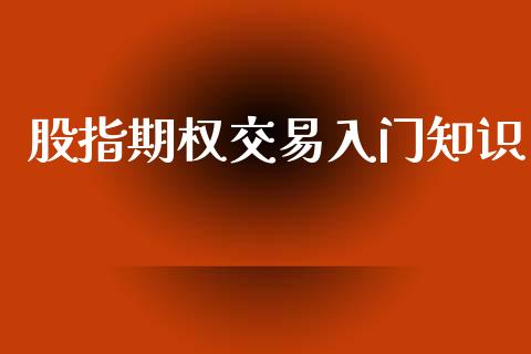 股指期权交易入门知识_https://www.lansai.wang_期货资讯_第1张