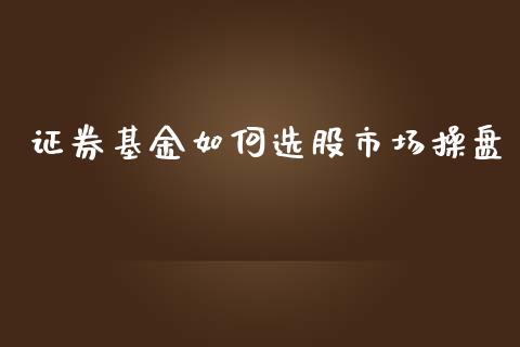 证券基金如何选股市场操盘_https://www.lansai.wang_基金理财_第1张