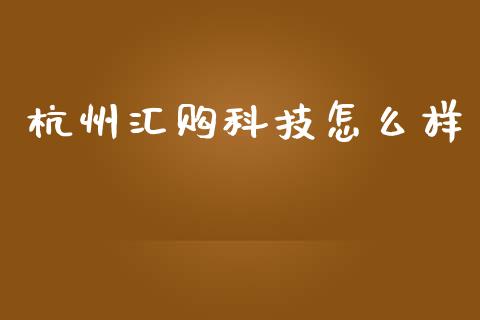 杭州汇购科技怎么样_https://www.lansai.wang_恒生指数_第1张