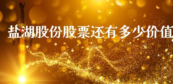 盐湖股份股票还有多少价值_https://www.lansai.wang_期货行情_第1张