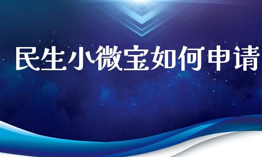 民生小微宝如何申请_https://www.lansai.wang_恒生指数_第1张