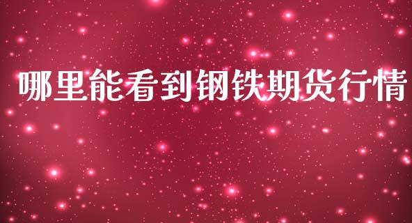 哪里能看到钢铁期货行情_https://www.lansai.wang_恒生指数_第1张