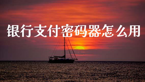 银行支付密码器怎么用_https://www.lansai.wang_股票知识_第1张
