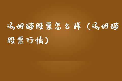 汤姆猫股票怎么样（汤姆猫股票行情）_https://www.lansai.wang_股票问答_第1张