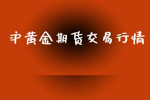沪黄金期货交易行情_https://www.lansai.wang_期货资讯_第1张