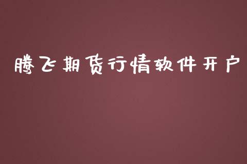 腾飞期货行情软件开户_https://www.lansai.wang_股指期货_第1张