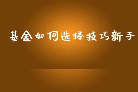基金如何选择技巧新手_https://www.lansai.wang_未分类_第1张