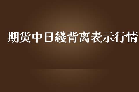 期货中日綫背离表示行情_https://www.lansai.wang_期货行情_第1张