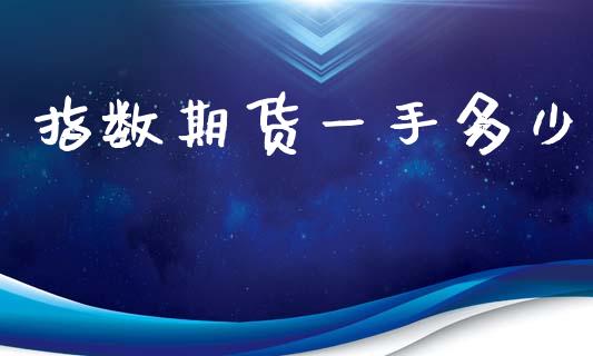 指数期货一手多少_https://www.lansai.wang_期货行情_第1张