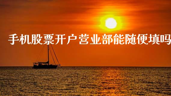 手机股票开户营业部能随便填吗_https://www.lansai.wang_基金理财_第1张