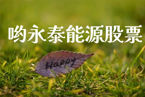 哟永泰能源股票_https://www.lansai.wang_基金理财_第1张