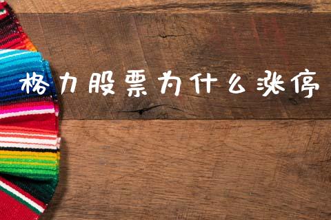 格力股票为什么涨停_https://www.lansai.wang_期货资讯_第1张