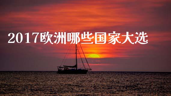 2017欧洲哪些国家大选_https://www.lansai.wang_理财百科_第1张