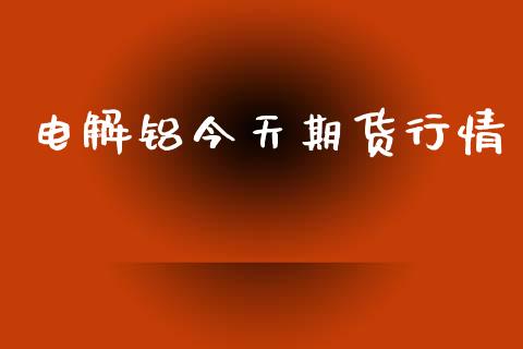 电解铝今天期货行情_https://www.lansai.wang_期货行情_第1张