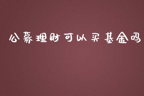 公募理财可以买基金吗_https://www.lansai.wang_基金理财_第1张