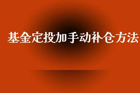 基金定投加手动补仓方法_https://www.lansai.wang_理财百科_第1张