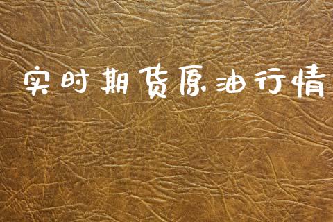 实时期货原油行情_https://www.lansai.wang_恒生指数_第1张