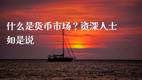 什么是货币市场？资深人士如是说_https://www.lansai.wang_期货行情_第1张