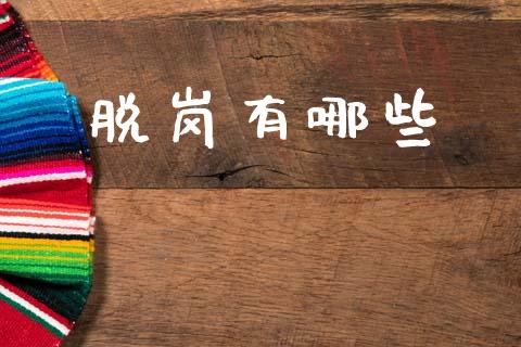 脱岗有哪些_https://www.lansai.wang_股票知识_第1张