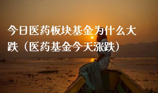 今日医药板块基金为什么大跌（医药基金今天涨跌）_https://www.lansai.wang_基金理财_第1张