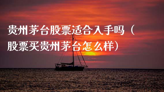 贵州茅台股票适合入手吗（股票买贵州茅台怎么样）_https://www.lansai.wang_股票问答_第1张