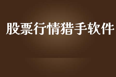 股票行情猎手软件_https://www.lansai.wang_股票知识_第1张