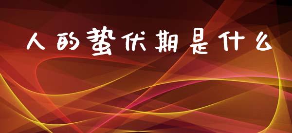 人的蛰伏期是什么_https://www.lansai.wang_股票问答_第1张