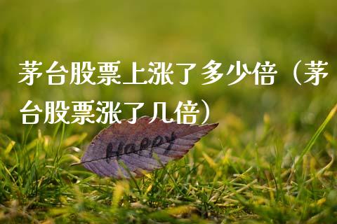 茅台股票上涨了多少倍（茅台股票涨了几倍）_https://www.lansai.wang_股票问答_第1张