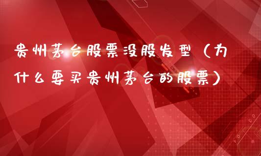 贵州茅台股票没股发型（为什么要买贵州茅台的股票）_https://www.lansai.wang_股票知识_第1张