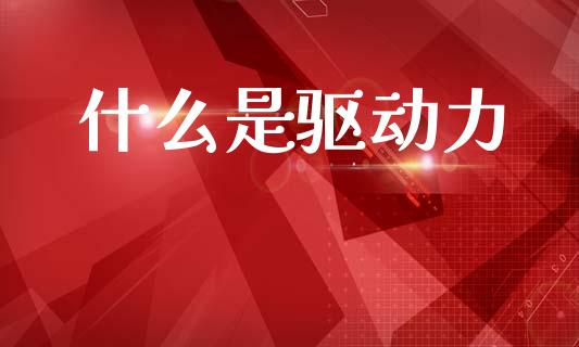 什么是驱动力_https://www.lansai.wang_期货学院_第1张