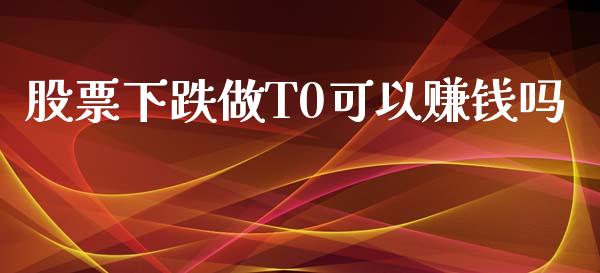 股票下跌做T0可以赚钱吗_https://www.lansai.wang_期货行情_第1张