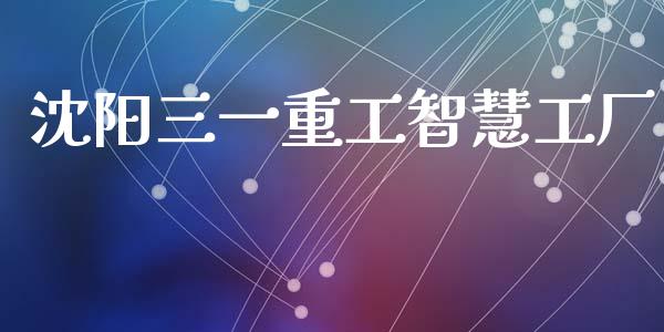 沈阳三一重工智慧工厂_https://www.lansai.wang_股票问答_第1张