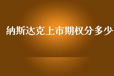 纳斯达克上市期权分多少_https://www.lansai.wang_股票知识_第1张