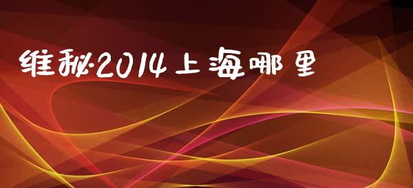 维秘2014上海哪里_https://www.lansai.wang_期货行情_第1张