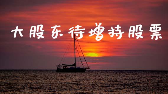 大股东待增持股票_https://www.lansai.wang_期货行情_第1张