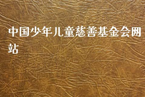 中国少年儿童慈善基金会网站_https://www.lansai.wang_基金理财_第1张