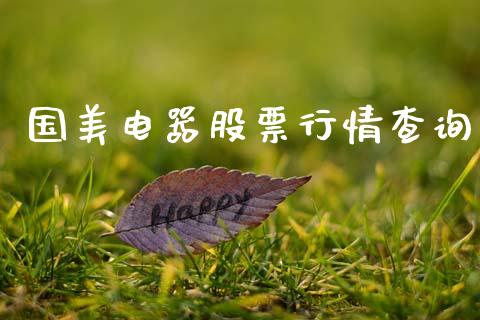 国美电器股票行情查询_https://www.lansai.wang_股票知识_第1张