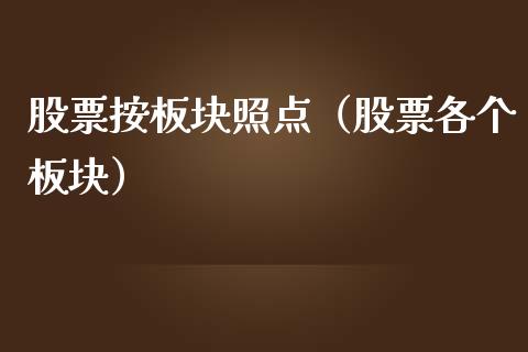 股票按板块照点（股票各个板块）_https://www.lansai.wang_股票知识_第1张