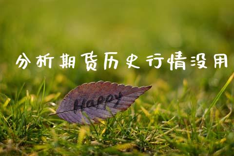 分析期货历史行情没用_https://www.lansai.wang_期货资讯_第1张